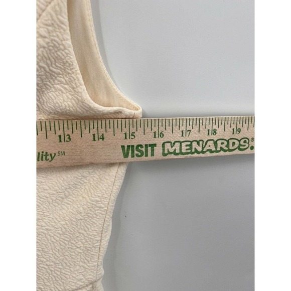 Anthropologie Size M Medium Annabella Sleeveless A Line Dress Knee Length Beige - Picture 4 of 7